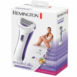 Remington Maquinilla de Afeitar Femenina Wet & Dry Hipoalergénica Recargable con Cuchillas Flotantes y Aceite de Almendras