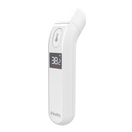 Ihealth Termómetro Digital Clínico Sin Contacto con Piel, Infrarrojos para Temperatura Corporal, Pantalla Iluminada