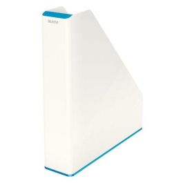 Revistero Plastico Leitz Wow Dual Azul Metalizado/Blanco Precio: 16.59000024. SKU: S8411731