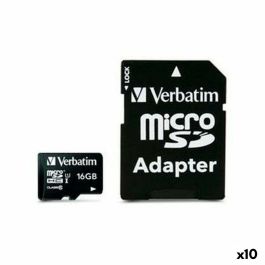 Tarjeta de Memoria SDHC Verbatim 16 GB (10 Unidades) Precio: 58.49999947. SKU: B163LR4KMS