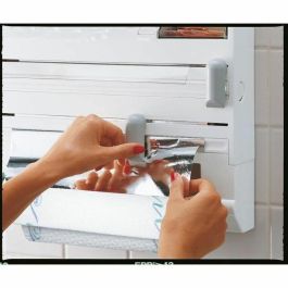 Leifheit Parat ComfortLine dispensador de pared 25703, dispensador de pared de cocina para 3 rollos, dispensador de papel con cuchillas afiladas