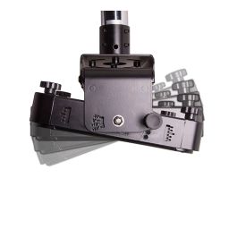 B-Tech BT893 Soporte de Techo para Proyector de Alta Resistencia con Microajuste, Carga Máx. 70 kg, Inclinación +20°/-10°, Negro