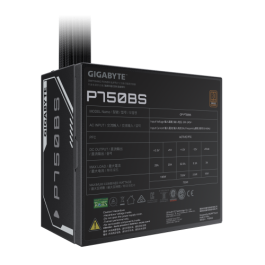 Gigabyte P750BS Fuente de Alimentación ATX 750W 80 PLUS Bronze Ventilador 120mm PCI-E 6+2 Pin x 4 No Modular Enchufe EU