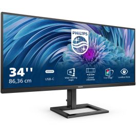 Philips 346E2LAE/00 Monitor 34" Ultrawide WQHD 3440x1440 VA 100Hz 1ms Altavoces USB-C Negro