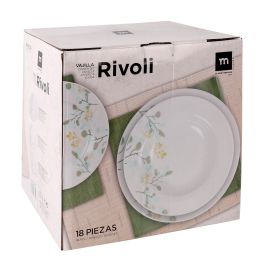 La Mediterranea Vajilla Redonda Rivoli 18 Piezas (2 Unidades)