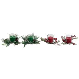 Vela DKD Home Decor Rojo Verde 5,5 x 5,5 x 6,5 cm (2 Unidades) Vela DKD Home Decor Rojo Verde 5,5 x 5,5 x 6,5 cm (2 Unidades)