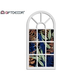 Giftdecor Portafotos Multiple Ventana Blanco 34.5x2.5x69.5 cm (Set de 6)