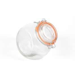 La Mediterranea Tarro Vidrio Clip 1000 ml con dimensiones 9.8 cm x 15 cm x 13.3 cm