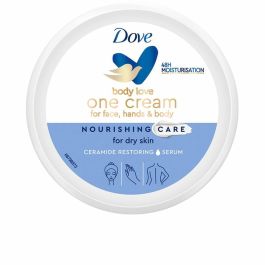 Dove NOURISHING CREAM Crema Nutritiva Cara, Cuerpo y Manos Piel Seca 250 ml - Hidratación Profunda y Nutrición Intensa