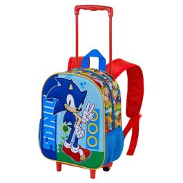 Mochila 3D con Ruedas Pequeña Unstoppable Sonic The Hedgehog - SEGA Azul Precio: 31.89000012. SKU: B163PNGH2Z