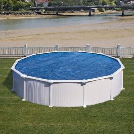 Gre Cubierta de Burbuja de Verano para Piscina - Azul - Aumenta y Mantiene la Temperatura del Agua, Reduce Evaporación y Protege de Hojas y Escombros