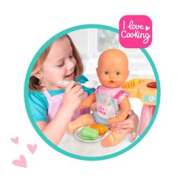 Nenuco Nfne3000 Cocinita Mágica con Luces y Sonidos para Niños 3+ años, Muñeca 30cm y +10 Accesorios
