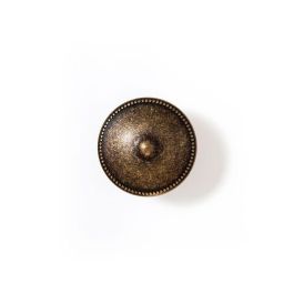 Rei Pomo Redondo Mueble Zamak Acabado Cuero Viejo Mod. 3121 Ø30mm (4 Unidades)