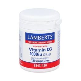 LAMBERTS Vitamina D3 Colecalciferol 1000 UI para Huesos Dientes y Sistema Inmune 120 Cápsulas Precio: 23.4999996. SKU: B197E8PY3F