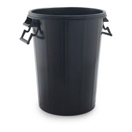 Sp Berner Cubo de Basura 100 Litros Negro Sin Tapa Polipropileno Ø53x65,5cm
