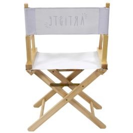 Home Deco Factory Silla Director plegable "Artiste" de madera y tela, altura asiento 43cm, medidas 54x40x87cm, soporta 110kg Home Deco Factory Silla Director plegable "Artiste" de madera y tela, altura asiento 43cm, medidas 54x40x87cm, soporta 110kg
