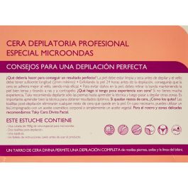 Taky Cera Divina Corporal Cera Caliente Depilatoria Uso Microondas Frutos Rojos 400g Piel Suave hasta 4 Semanas Incluye Toallitas