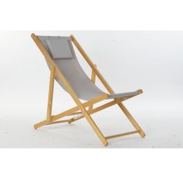 Tumbona DKD Home Decor Gris 77 cm 57,5 x 113 x 77 cm Natural (57,5 x 113 x 77 cm) Precio: 104.59000057. SKU: S3033412