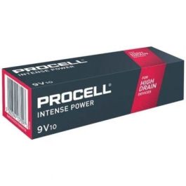 Duracell DURINTLR61C10 Pilas Alcalinas 9V Procell Intense Power - Pack 10 Unidades para Dispositivos Profesionales de Alto Consumo