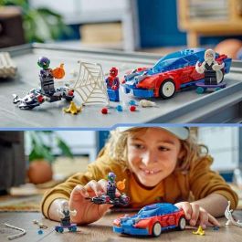 Juego de construccion coche de carreras de spider-man y duende verde venomizado lego marvel Juego de construccion coche de carreras de spider-man y duende verde venomizado lego marvel