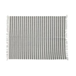 DKD Home Decor Delantal Básico de Algodón a Rayas Verde y Blanco 70x85 cm Set de 2