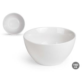 Bol Porcelana Blanca 1400Ml Vessia 18X9CM (16 Unidades) Precio: 47.49999958. SKU: B1H55EETB9