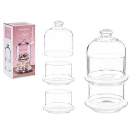 Bombonera Apilable Patisserie 2 Alturas Pasabahce 9x16.5x9 cm, Vidrio Transparente, 2x230 ml (6 Unidades) Precio: 26.99510121. SKU: B15JGYY6BP