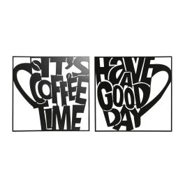 DKD Home Decor Decoración Pared Vintage Negro Metal 1 x 44.5 x 44.5 cm (2 Unidades) Precio: 28.49999999. SKU: B14CGPW5MH