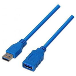 Nanocable 10.01.0901-BL Cable Alargador USB 3.0, Macho a Hembra, 1 metro, Azul, 5 Gbps