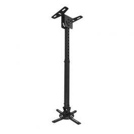 TooQ PJ3030TN-B Soporte de Techo para Proyector Inclinable, Giratorio, Nivelable, Negro, 20kg, 575-825mm, Techos Inclinados