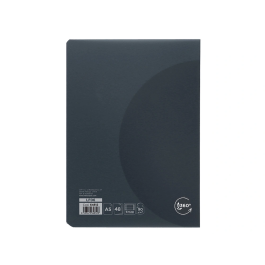 Liderpapel Libreta A5 48 Hojas 90gr Rayado Horizontal Tapa Plástico Negra