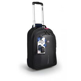 Port Designs Mochila Portátil Chicago Evo Trolley 15.6" Maletín con Ruedas Negro Poliéster con Compartimento para Tablet y Bolsillos