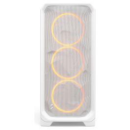 Fractal Design Meshify 3 White RGB TG Light Tint Caja de PC con Panel de Vidrio Templado e Iluminación RGB