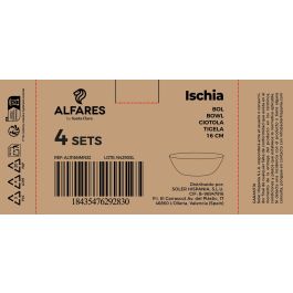 Inde - Set de 3 boles, colección Ischia, Red Opal, negro, 15.8 cm x 5.2 cm cada uno, 250 g, cerámica (4 Cajas)