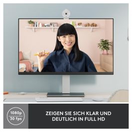Logitech Brio 300 Webcam Webcam 1080p Blanco Crudo