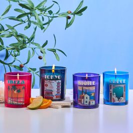 Home Deco Factory Vela Perfumada Colección Dolce Vita Vidrio/Cristal Altura 9 cm