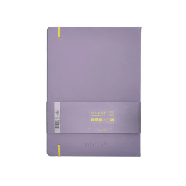 Antartik Cuaderno A4 Tapa Dura Hojas Rayas Morado y Amarillo 100 Hojas 80gr FSC