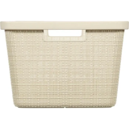 Curver CUR3253928091033 Cesta para la Ropa Sucia de Yute, 46 L, Color Beige Precio: 27.69000058. SKU: B1DEEKK4V4