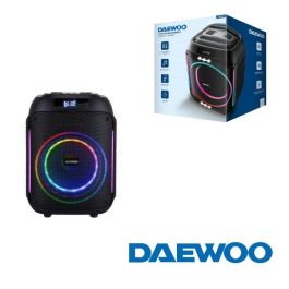 Daewoo Altavoz Party Speaker Bluetooth 40W (350W PMPO) 240 x 230 x 325 mm con Auxiliar, USB, SD y Micrófono Inalámbrico Precio: 83.89000059. SKU: B1JBABSR9L