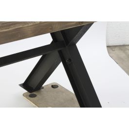 Mesa Vintage DKD Home Decor Natural Negro 100 x 78 x 200 cm