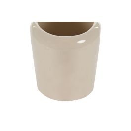 Vaso  DKD Home Decor Crema 9 x 11 x 9 cm (4 Unidades)