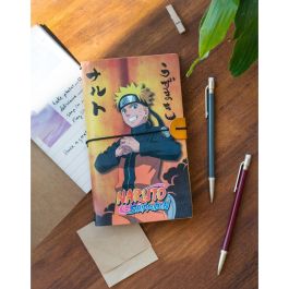 ERIK Cuaderno de Viaje Naruto Shippuden - Recargable con 2 Cuadernillos (Bullet/Líneas) y Bolsillo, Tapa Blanda, 19,5x12cm