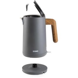 Domo DOM1741676428017 Hervidor eléctrico 2200 W 1.7 L Base giratoria Negro/Madera