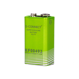 Q-connect Pila Alcalina 9V Blister con 1 Unidad