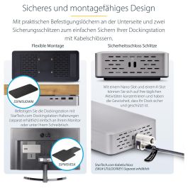 StarTech USB4 DOCKING STATION DUAL 4K - USB-C 40Gbps, Doble HDMI 4K 60Hz, 100W PD, 6x USB