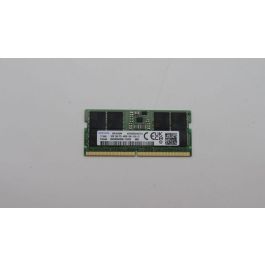 Lenovo DDR5 SODIMM memory module, 16GB capacity, 4800MHz speed, non-ECC, unbuffered, single rank design for laptops.