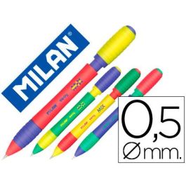 Portaminas Milan Sway Mix 0,5 mm Con Goma Colores Surtidos 40 unidades