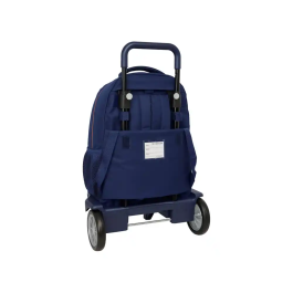 Safta Mochila Grande con Ruedas Compact Evolutiva FC Barcelona 2ª Equipación 33x45x22cm