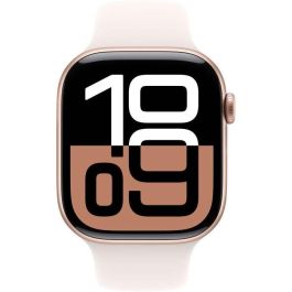 Apple Watch Series 10 GPS + Cellular - 46 mm - Caja de aluminio en oro rosa - Correa deportiva color rubor claro - M/L