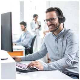 Port Designs Headphones/Headset Wired Head-Band USB Type-A Black